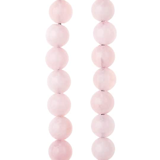 Rose Quartz Round Beads, 10mm by Bead Landing&#x2122;